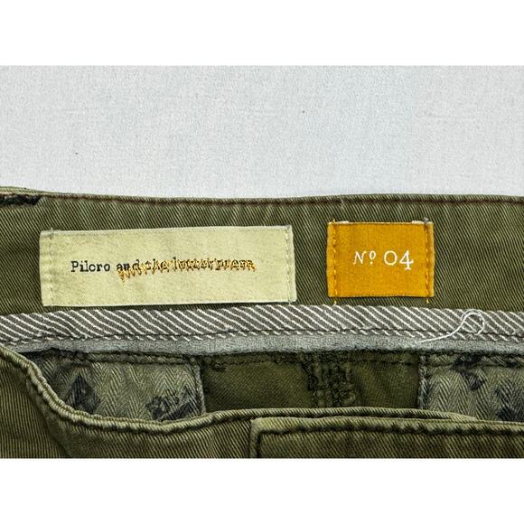 Pilcro & The Letterpress Women's No.4 Green Ankle Zip Skinny Pants - Size 31x27 - Picture 4 of 5